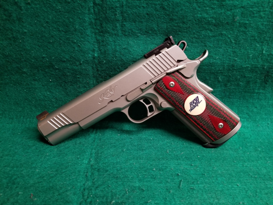 KIMBER - MOD. TEAM MATCH II STAINLESS W-5 INCH BARREL FACTORY USA SHOOTING TEAM PISTOL W-ONE MAG NICE BORE! - Picture 6