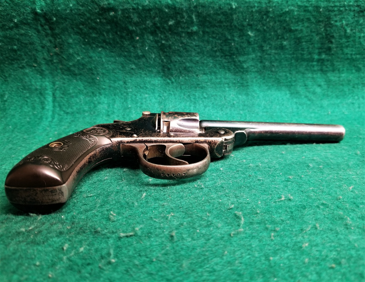 Iver Johnson Arms & Cycle Works - MOD. SAFETY AUTOMATIC DOUBLE ACTION BREAK-TOP REVOLVER 4 INCH BARREL GOOD BORE - Picture 3