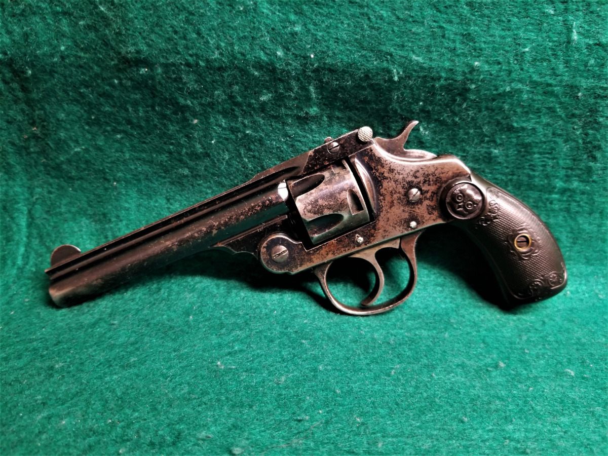 Iver Johnson Arms & Cycle Works - MOD. SAFETY AUTOMATIC DOUBLE ACTION BREAK-TOP REVOLVER 4 INCH BARREL GOOD BORE - Picture 5