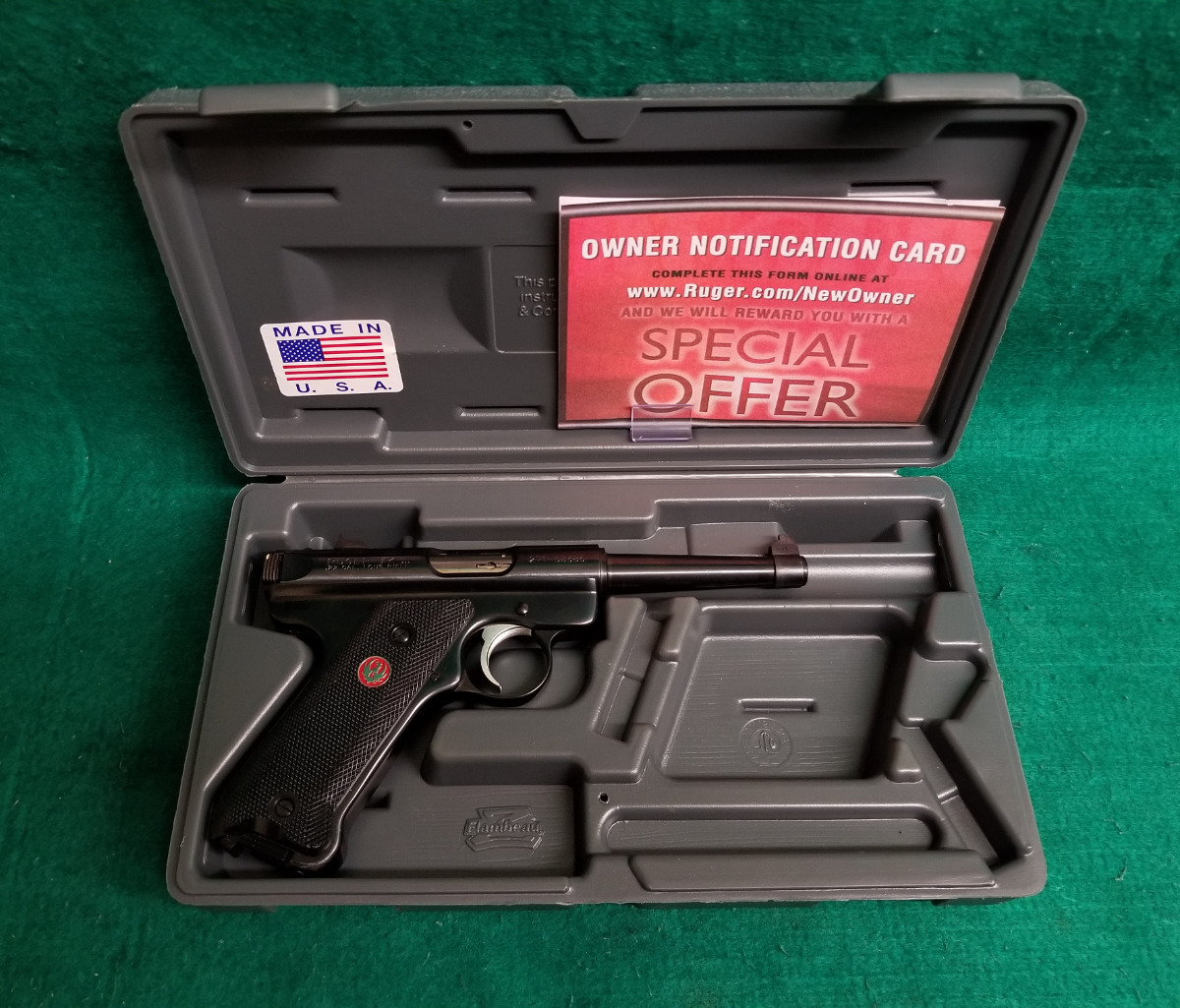 Sturm ruger co inc standard auto mk iii blued 4 75 inch barrel w
