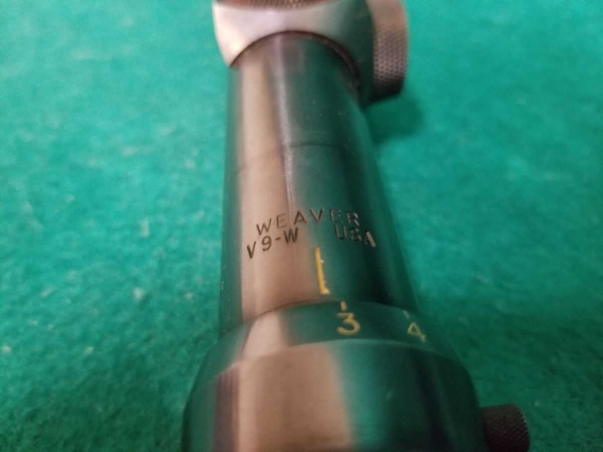Pictures VINTAGE WEAVER V9W 39X AO RIFLE SCOPE WORKS GREAT CLEAR GLASS NICE 14888584