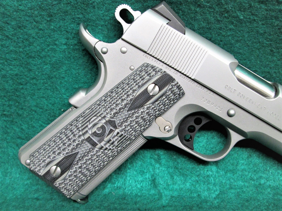 Colts Patents Arms Manufacturing Company - MOD. 01070A1CS MK IV SERIES 70 CUSTOM SHOP 1911 1 OF 100 GOVERNMENT MODEL STAINLESS W-2 MAGS BRAND NEW IN CASE! - Picture 3