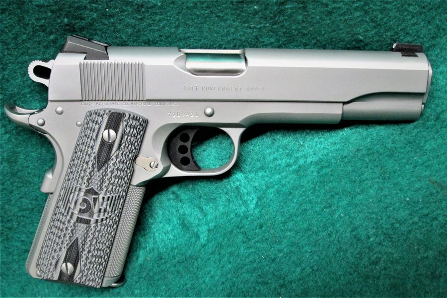 Colts Patents Arms Manufacturing Company - MOD. 01070A1CS MK IV SERIES 70 CUSTOM SHOP 1911 1 OF 100 GOVERNMENT MODEL STAINLESS W-2 MAGS BRAND NEW IN CASE! - Picture 2