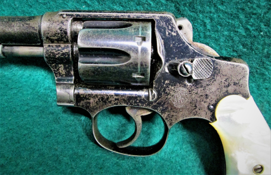 Smith And Wesson Mod Hand Ejector W Real Pearl Grips 425 Inch Barrel Blued Vintage Classic 32 S 1962