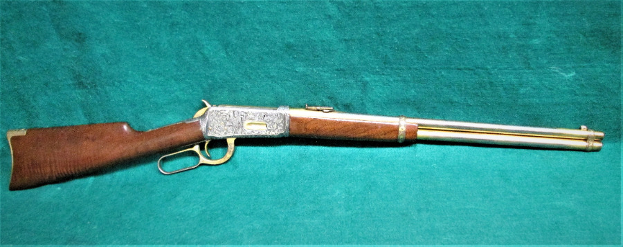 WINCHESTER REPEATING ARMS CO. - MODEL 1894 SADDLE RING CARBINE BEAUTIFULLY ENGRAVED BY BILL SEVERSON - Picture 1