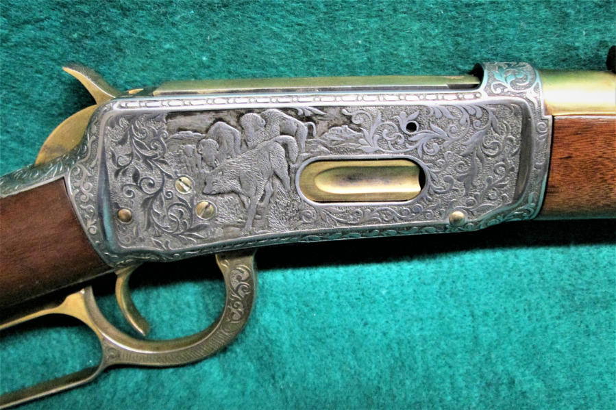 WINCHESTER REPEATING ARMS CO. - MODEL 1894 SADDLE RING CARBINE BEAUTIFULLY ENGRAVED BY BILL SEVERSON - Picture 3
