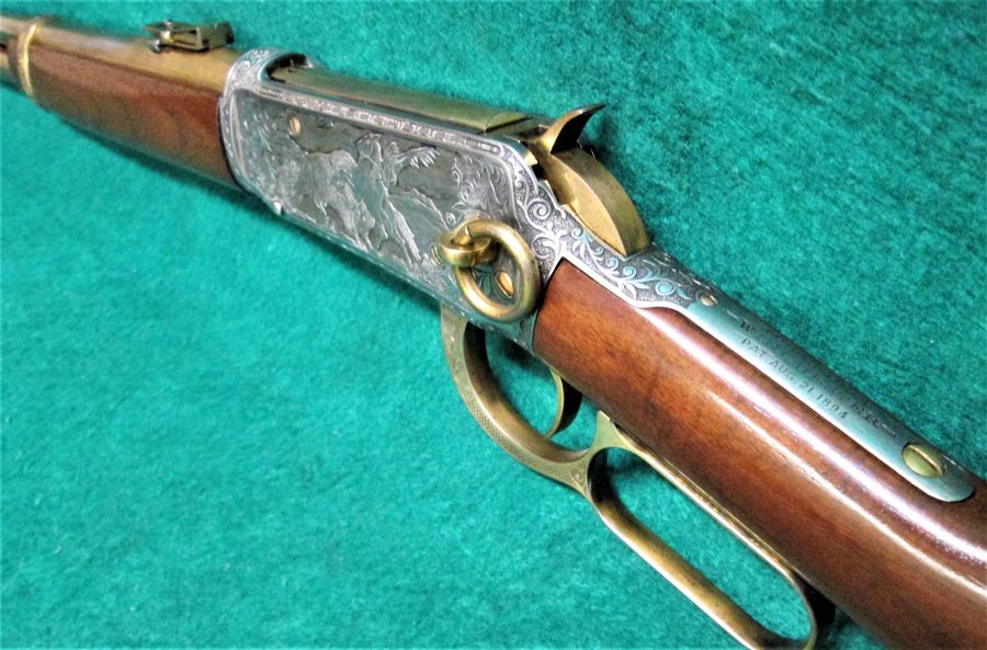 WINCHESTER REPEATING ARMS CO. - MODEL 1894 SADDLE RING CARBINE BEAUTIFULLY ENGRAVED BY BILL SEVERSON - Picture 8