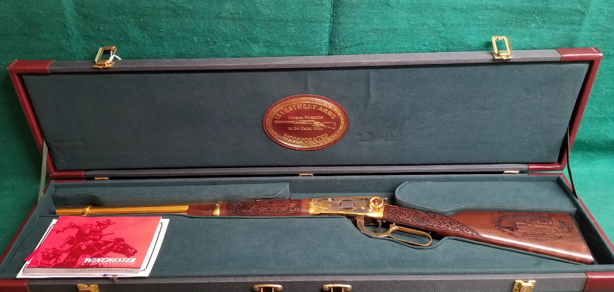 Winchester Repeating Arms Company 94AE INVESTMENT ARMS 24K GOLD PLATED ...