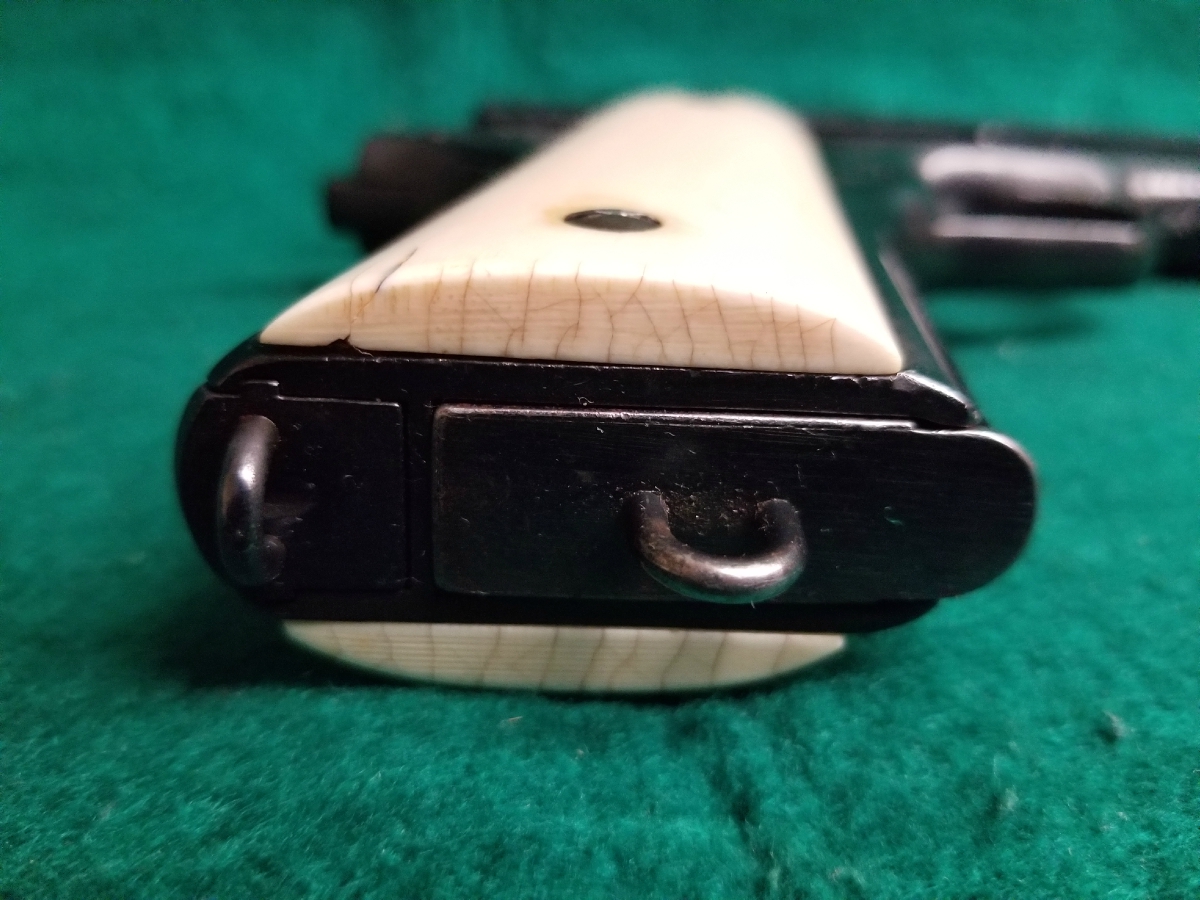 ORIGINAL PRE-WAR MODEL 1911 OF US NAVY ENGRAVED W-REAL ELEPHANT IVORY GRIPS VERY RARE LOW PRODUCTION MFG. IN 1913 - Picture 10