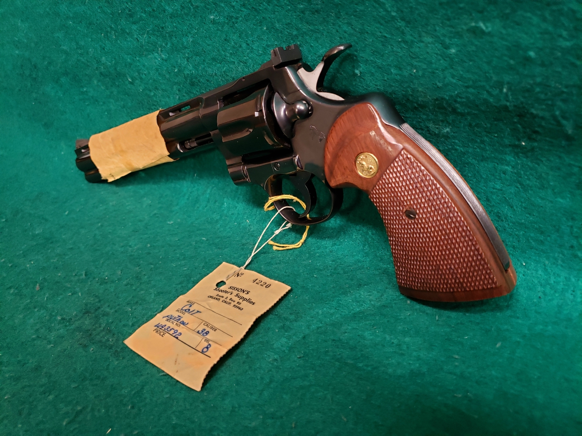 Colt Python - Blued. 8 Inch Target Model. Unfired In Original Box. Mfg ...