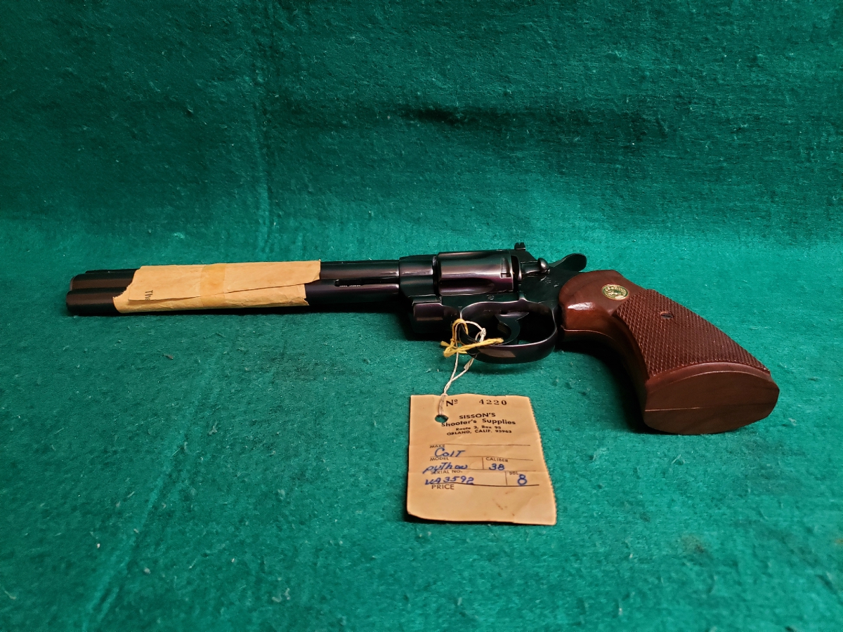 Colt Python - Blued. 8 Inch Target Model. Unfired In Original Box. Mfg ...