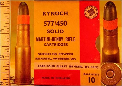 One Cartridge, 577/450 Martini-Henry, Kynoch(S-79) For Sale at ...