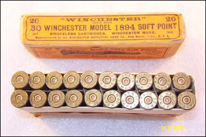 30 Wcf Full Box - 100 Years Old And Excellent For Sale at GunAuction ...