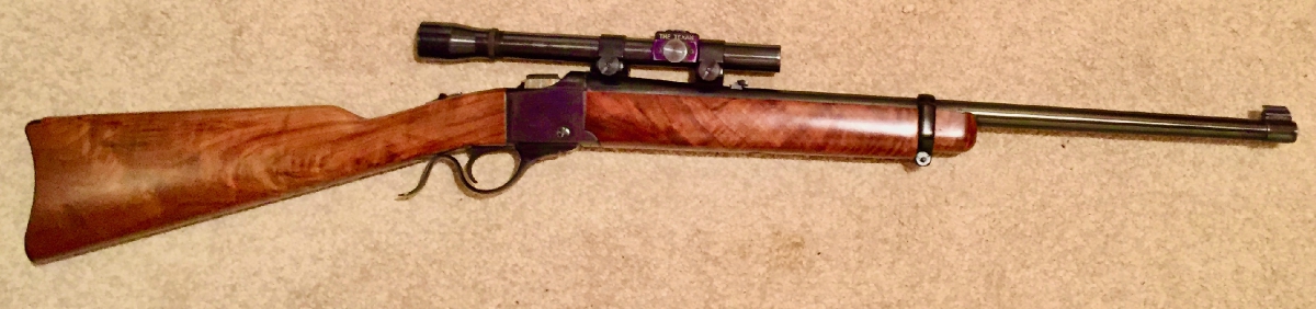 Ruger No. 3 45-70 Employee rifle, Fancy Wood, Norm Ford 2.5X Post & CH scope .45-70 Govt. - Picture 1