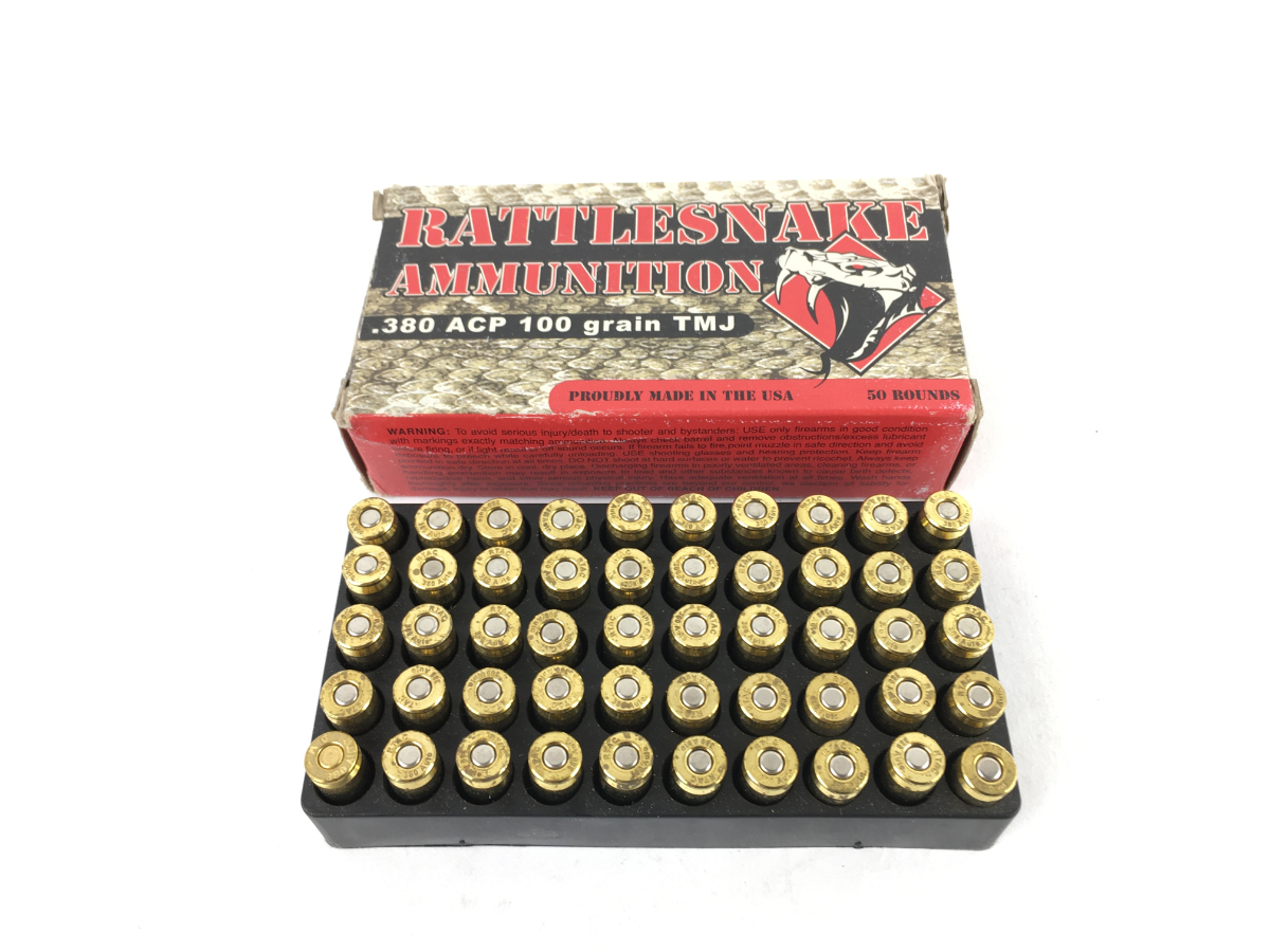 Rattlesnake Ammunition 100 Grain Tmj .380 Acp For Sale at 17220971
