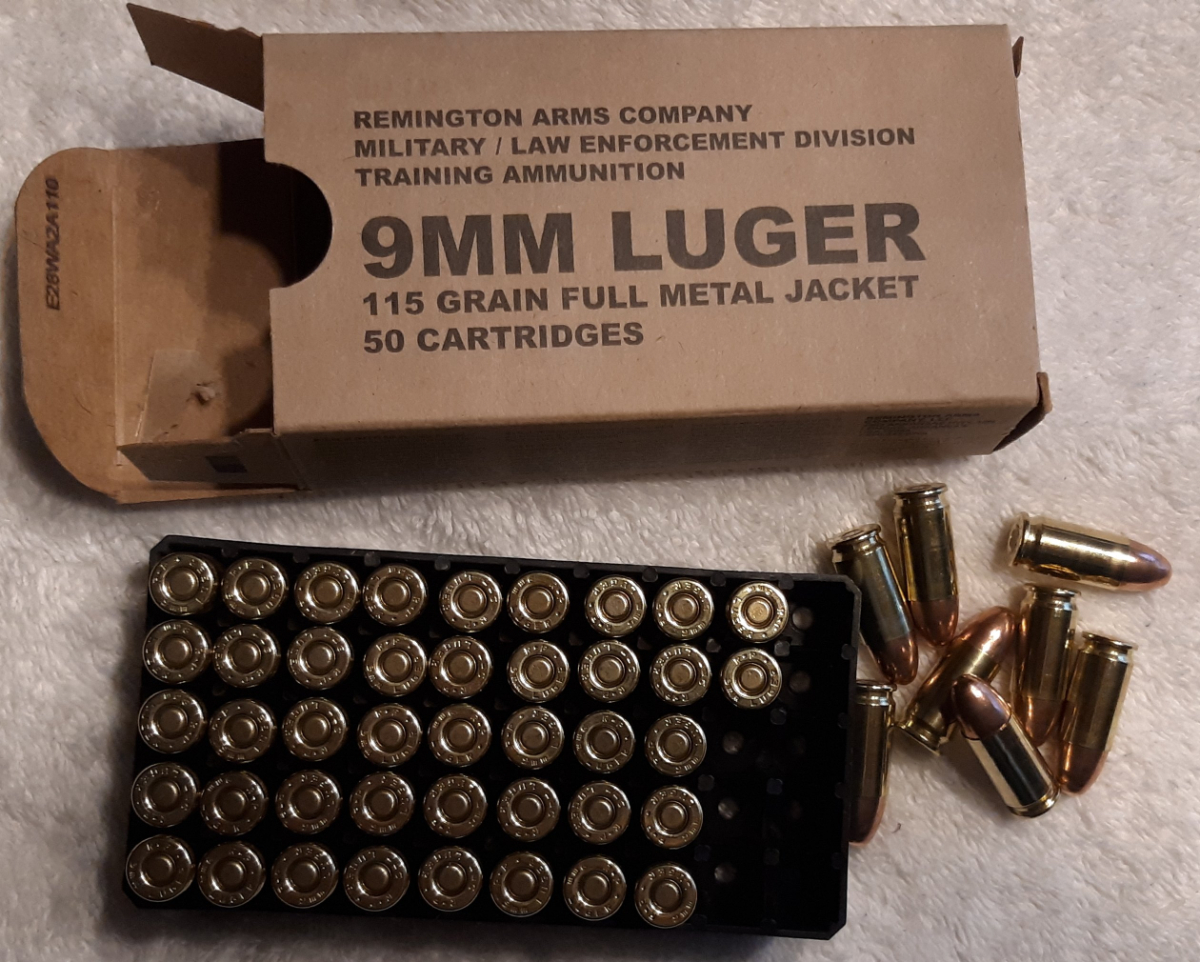 Remington 9mm 500 Round Case 115GR FMJ RN Military/Law Enforcement ...