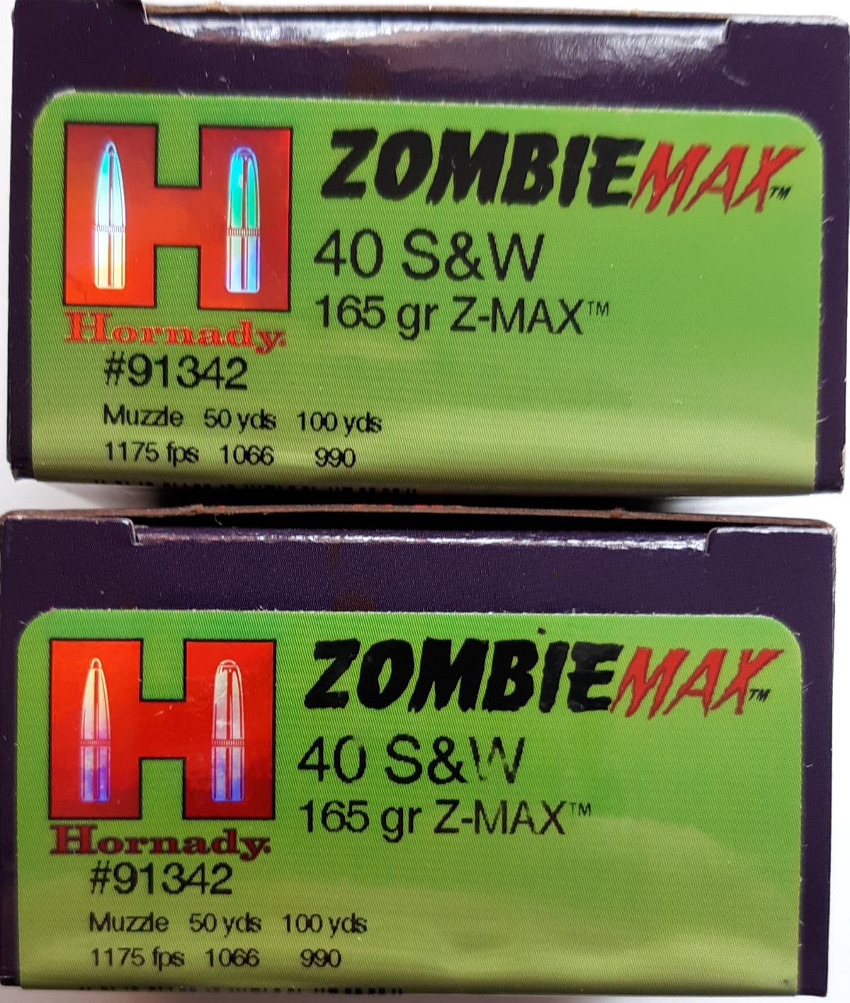 Hornady 40 S&W 40 Rounds Zombie Max 165GR JHP Z-Max Polymer Tip ...