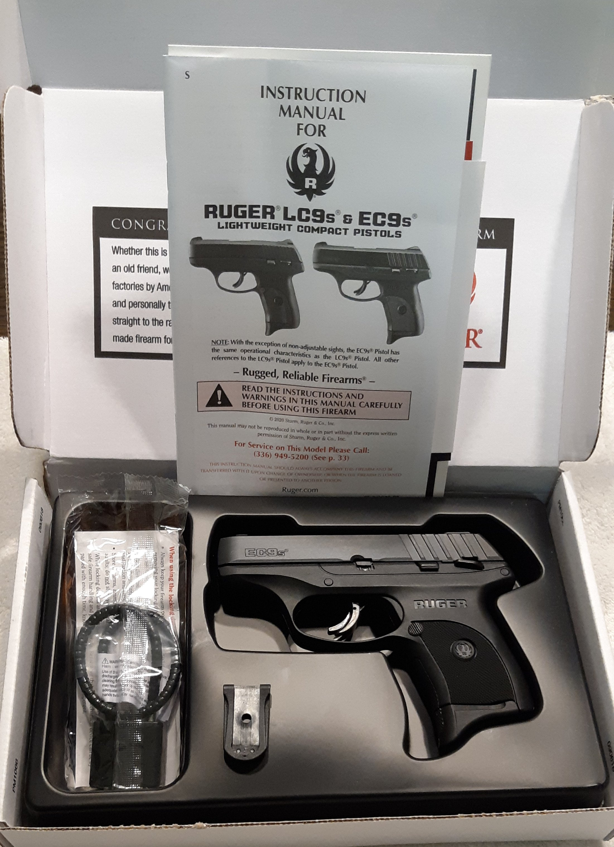 Ruger Ec9s 9mm Semi Auto Pistol. 3283. 9mm Luger For Sale at GunAuction ...