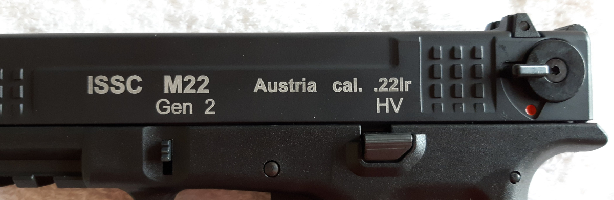 Issc Austria M22 Black Sd .22lr Threaded Barrel Blue Line .22 Lr For ...
