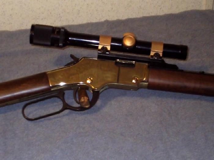 Henry Lever Action Rifle Golden Boy 22 Mag Scope For Sale At Gunauction Com