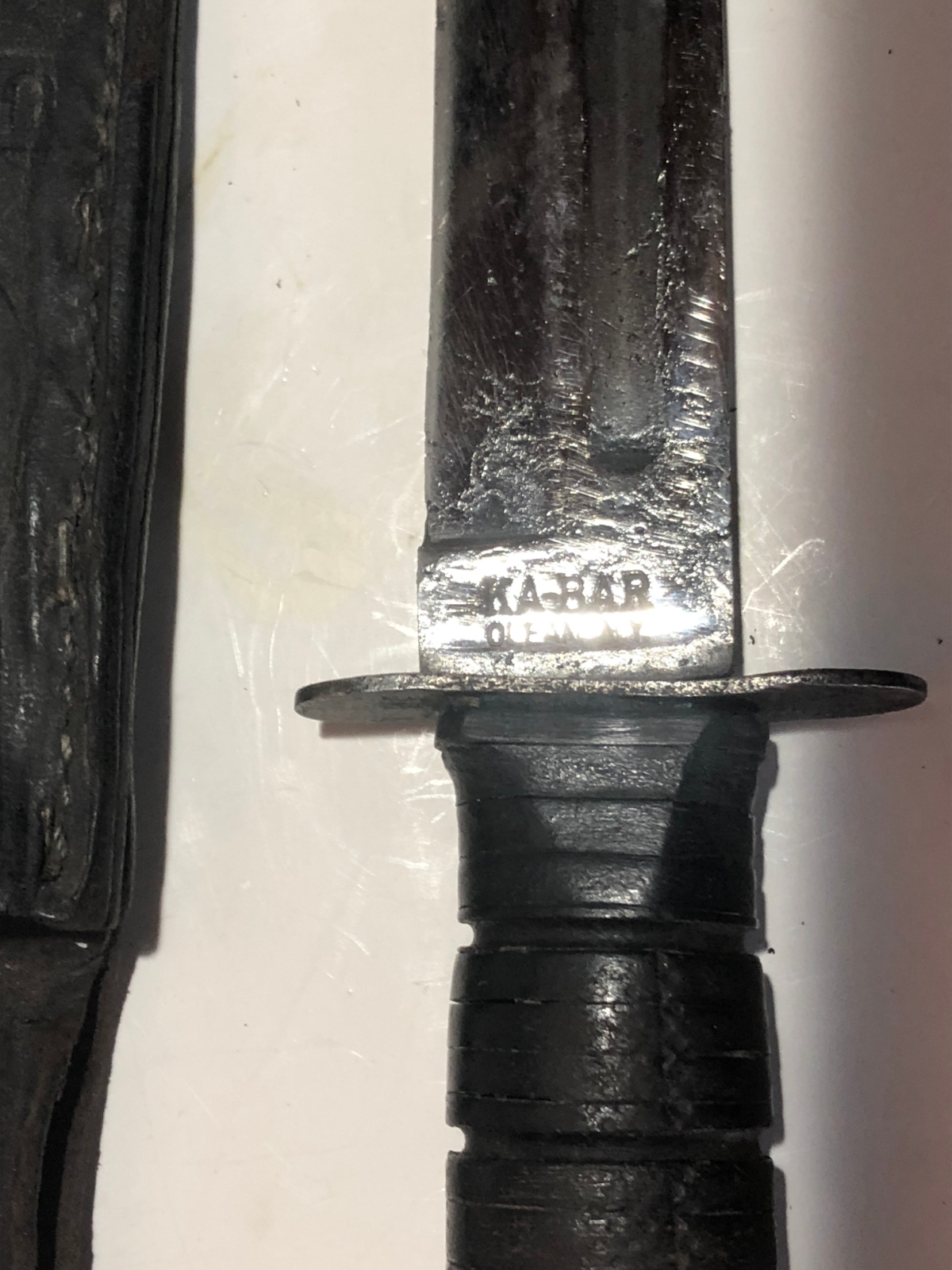 KaBar Usmc Fighting Knife Ww2 7 Inch Blade For Sale at GunAuction