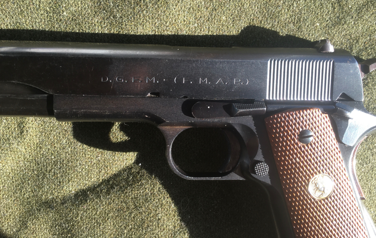 Colt ARGENTINE MODEL 1927 1911A1 PISTOL C&R /NO CALIFORNIA ALL MATCHED 1945 MANUFACTURED Excellent .45 ACP - Picture 2