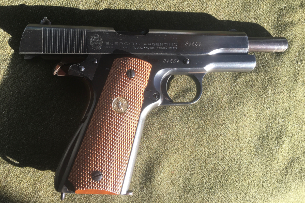 Colt ARGENTINE MODEL 1927 1911A1 PISTOL C&R /NO CALIFORNIA ALL MATCHED 1945 MANUFACTURED Excellent .45 ACP - Picture 9