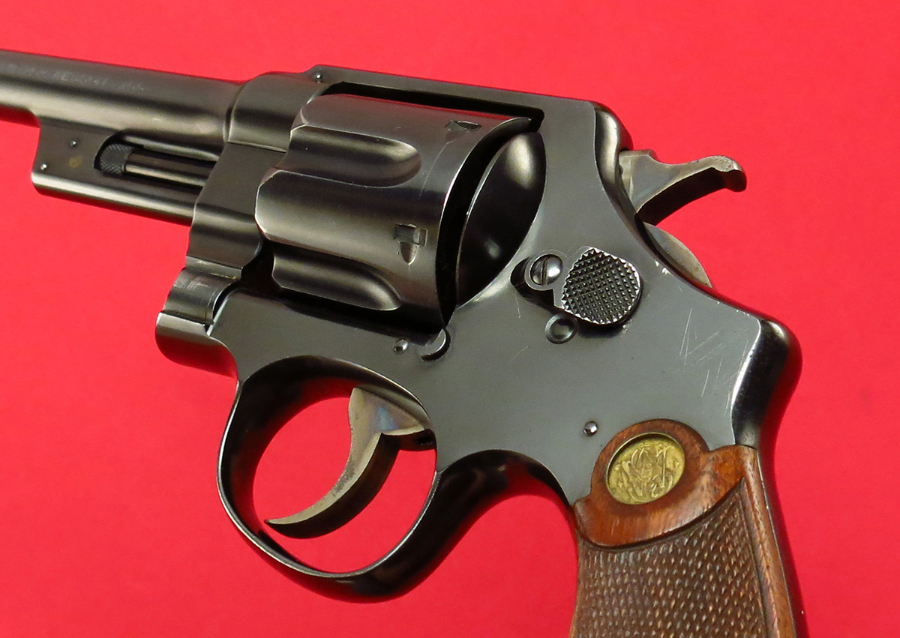 SMITH & WESSON - TRIPLE LOCK...RARE .455 COMMERCIAL IN .44 SN# RANGE...ALL ORIGINAL/MATCHING/EXCELLENT!!...MFD 1913, C&R OK - Picture 5