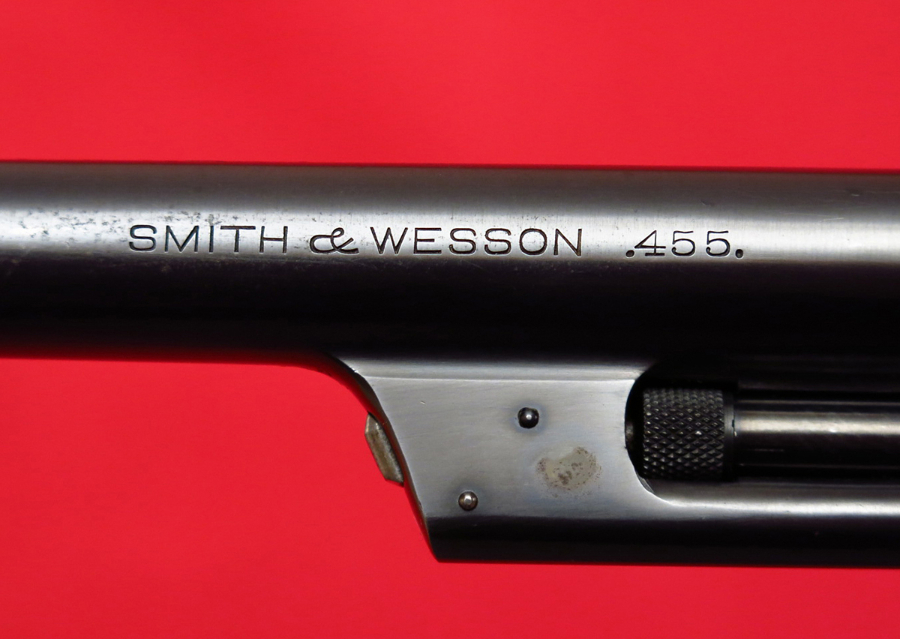 SMITH & WESSON - TRIPLE LOCK...RARE .455 COMMERCIAL IN .44 SN# RANGE...ALL ORIGINAL/MATCHING/EXCELLENT!!...MFD 1913, C&R OK - Picture 9