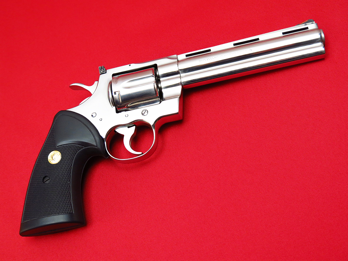 Colt Python .357 Magnum...6-Inch, Polished Stainless...Mfd 1985...Good