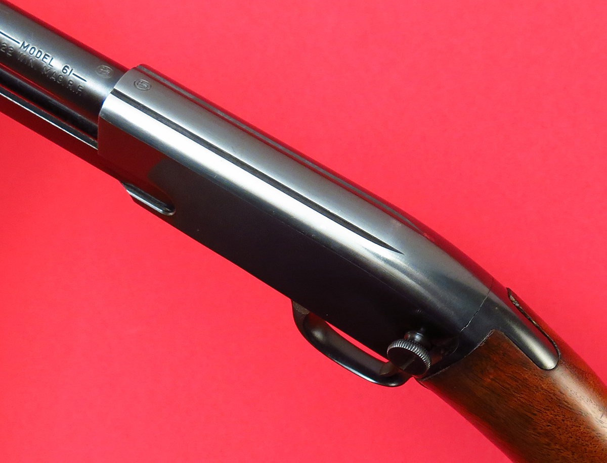 WINCHESTER - ~ MODEL 61 MAGNUM HAMMERLESS PUMP...GROOVED RECEIVER...NICE ORIGINAL CONDITION...MFD 1961, C&R - Picture 7