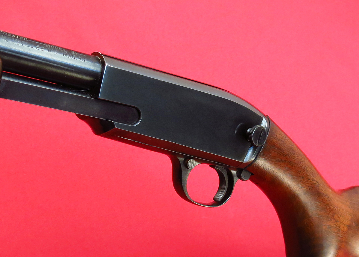 WINCHESTER - ~ MODEL 61 MAGNUM HAMMERLESS PUMP...GROOVED RECEIVER...NICE ORIGINAL CONDITION...MFD 1961, C&R - Picture 9