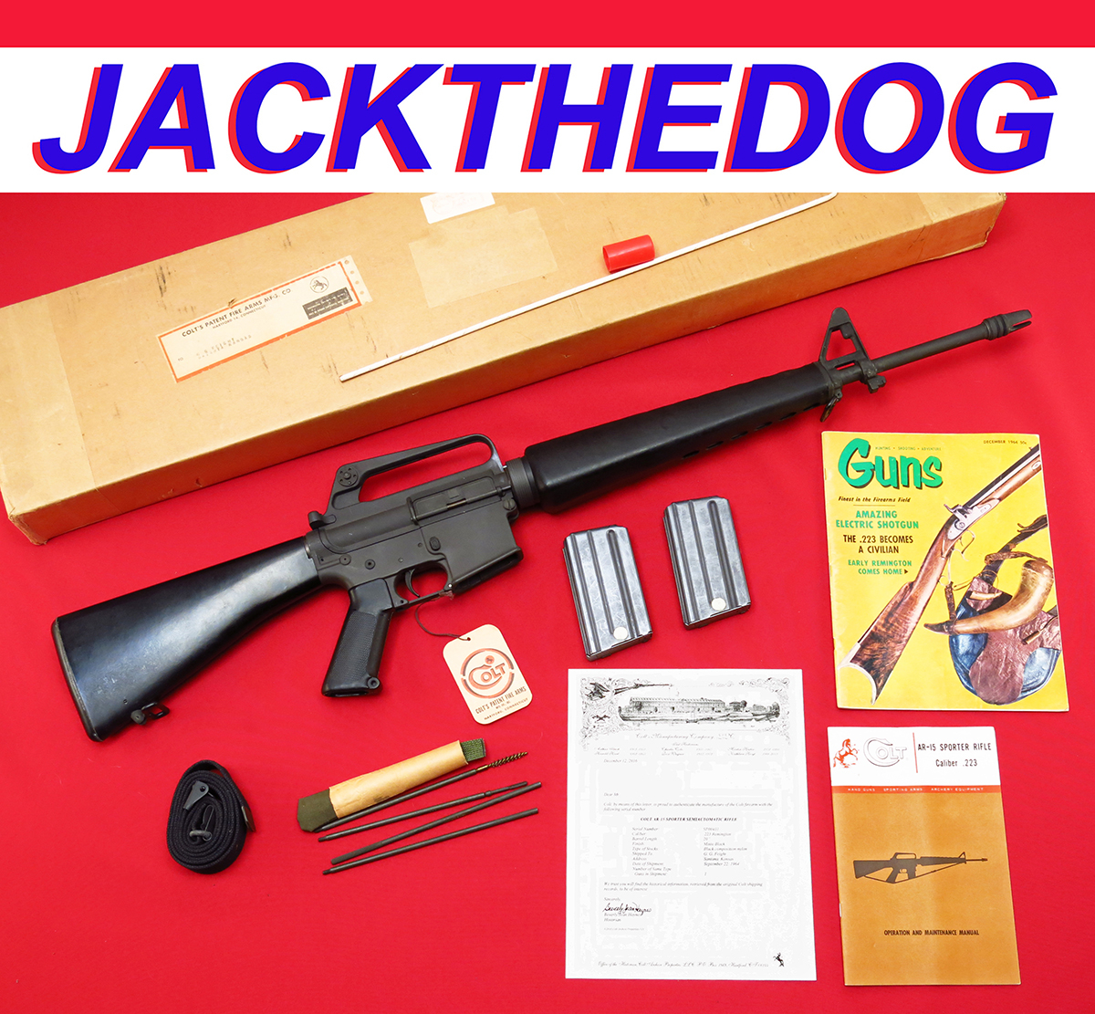 COLT - ~ 1ST YEAR (1964) AR-15 SP1...3