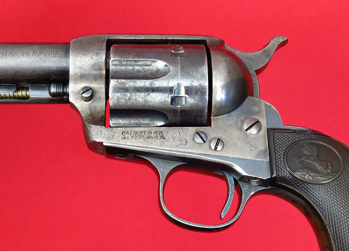 COLT - ~ SAA FRONTIER SIX SHOOTER 1ST GENERATION...ORIGINAL FINISH, MATCHING...MFD 1911, C&R...NO RESERVE!! - Picture 5
