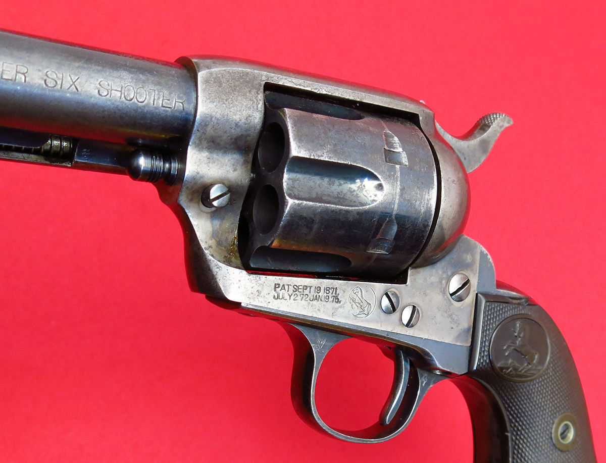COLT - ~ SAA FRONTIER SIX SHOOTER 1ST GENERATION...ORIGINAL FINISH, MATCHING...MFD 1911, C&R...NO RESERVE!! - Picture 7