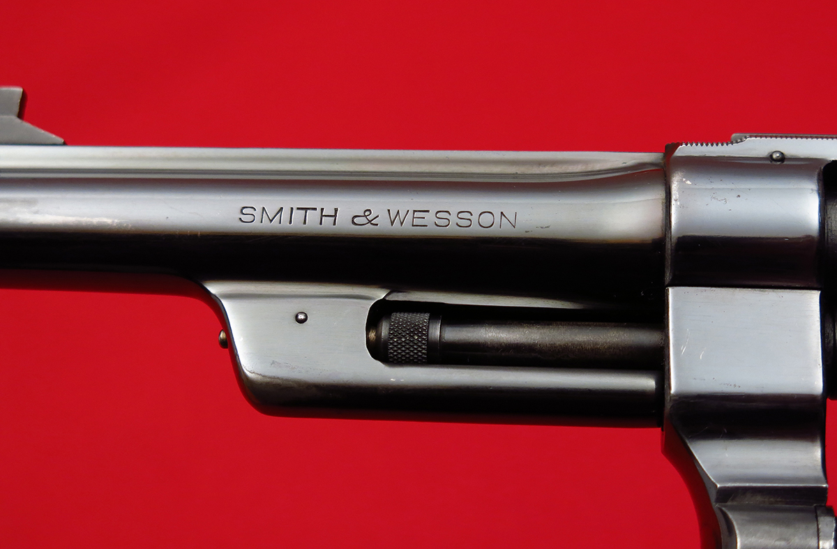 SMITH & WESSON - ~ SUPER RARE .357-MAGNUM TRANSITIONAL POST-WAR...ONLY 142 EVER MADE...MFD 1948, C&R OK...NO RESERVE! - Picture 9