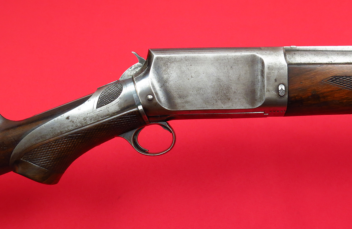 Burgess Gun Co "Grip Pump" Shotgun...Super With Two Solid Rib Barrels