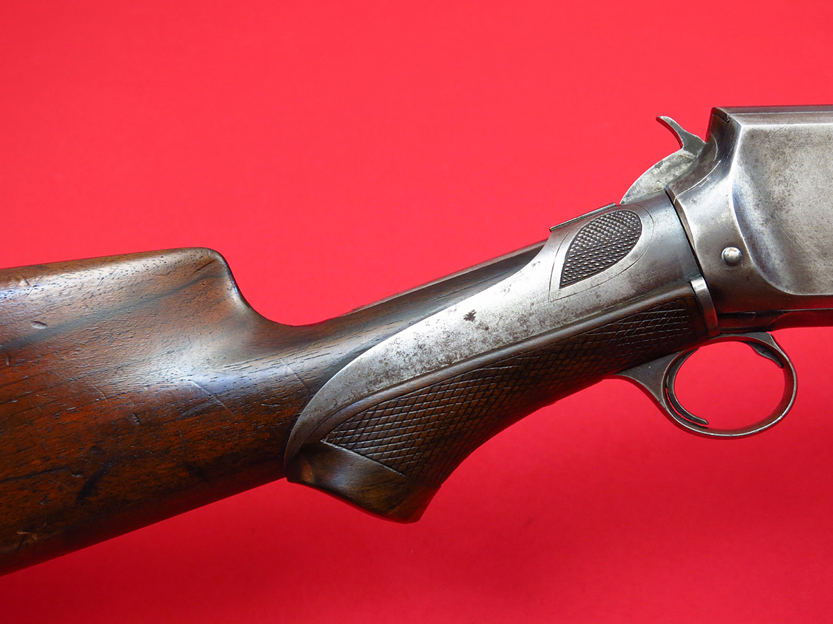 Burgess Gun Co "Grip Pump" Shotgun...Super With Two Solid Rib Barrels