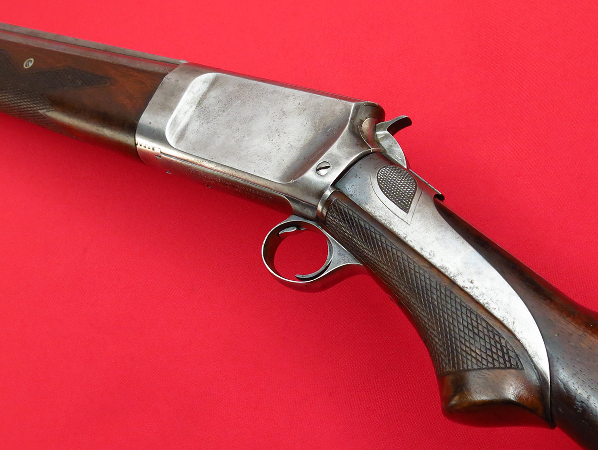 Burgess Gun Co "Grip Pump" Shotgun...Super With Two Solid Rib Barrels