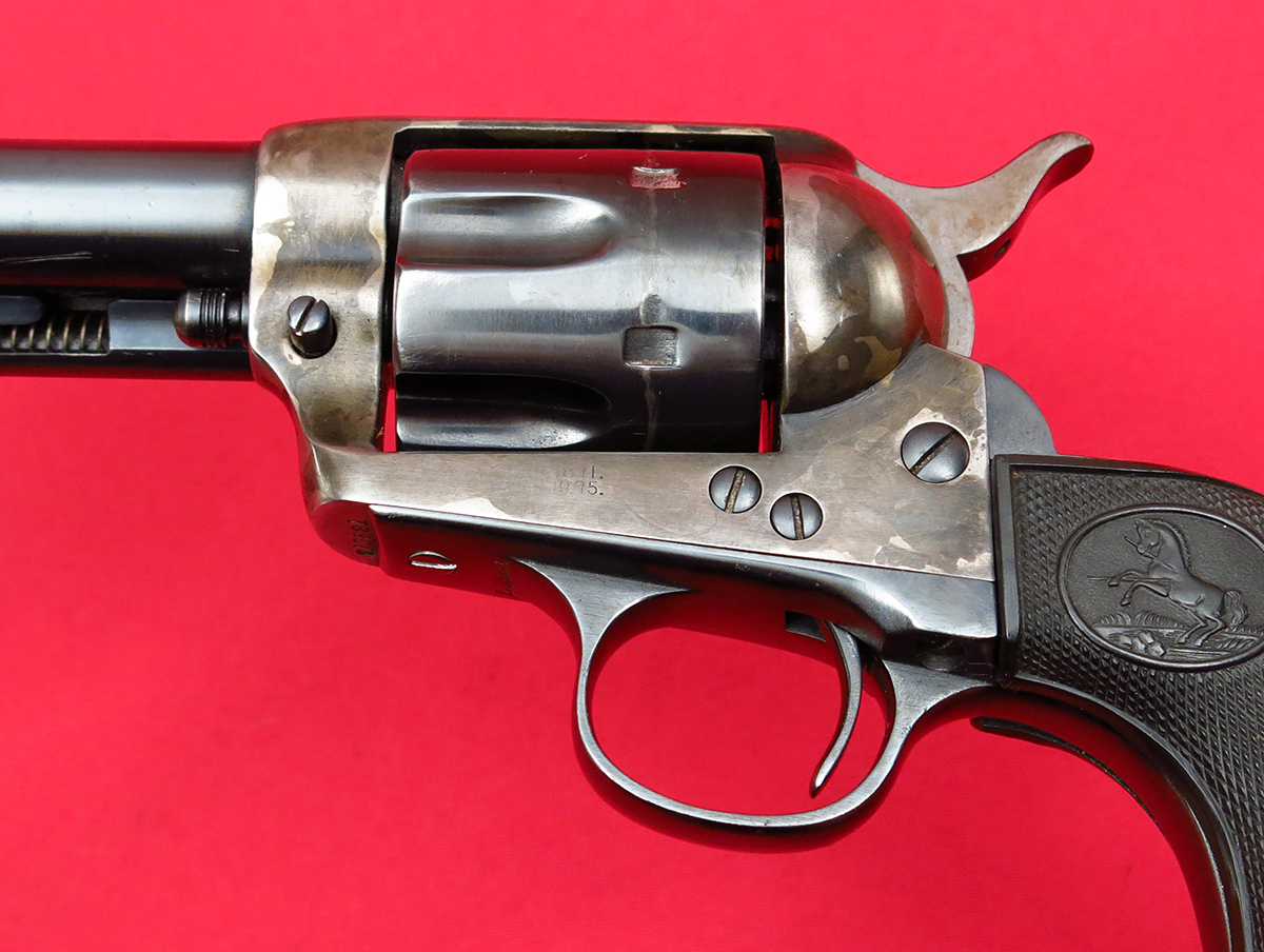 Colt 1st Generation Single Action Army Saa 4 3 4 Bbl 32wcf Refinished Mfd 1901 Candr Ok