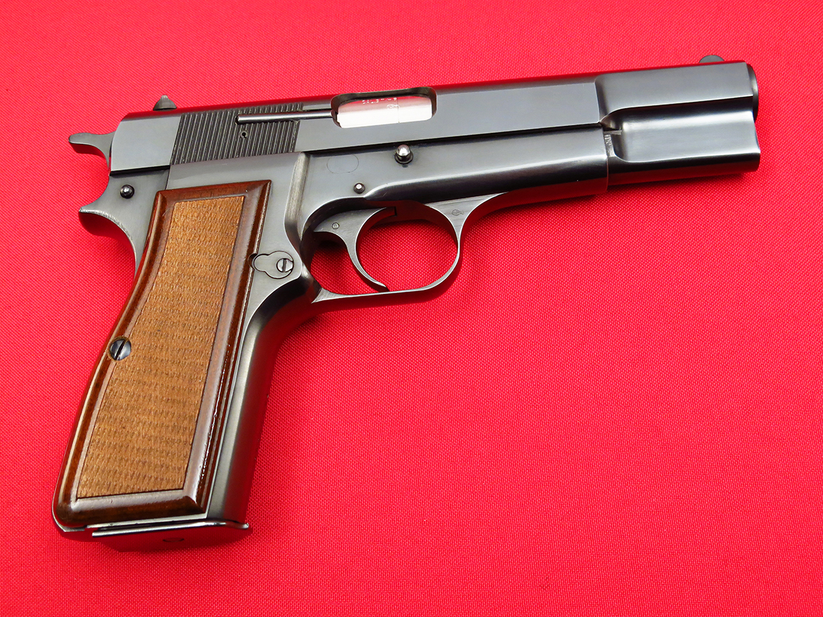 Browning Hi Power 9mm C Series Mfd In Belgium 1974 Polished Blue Fixed Sights Gorgeous