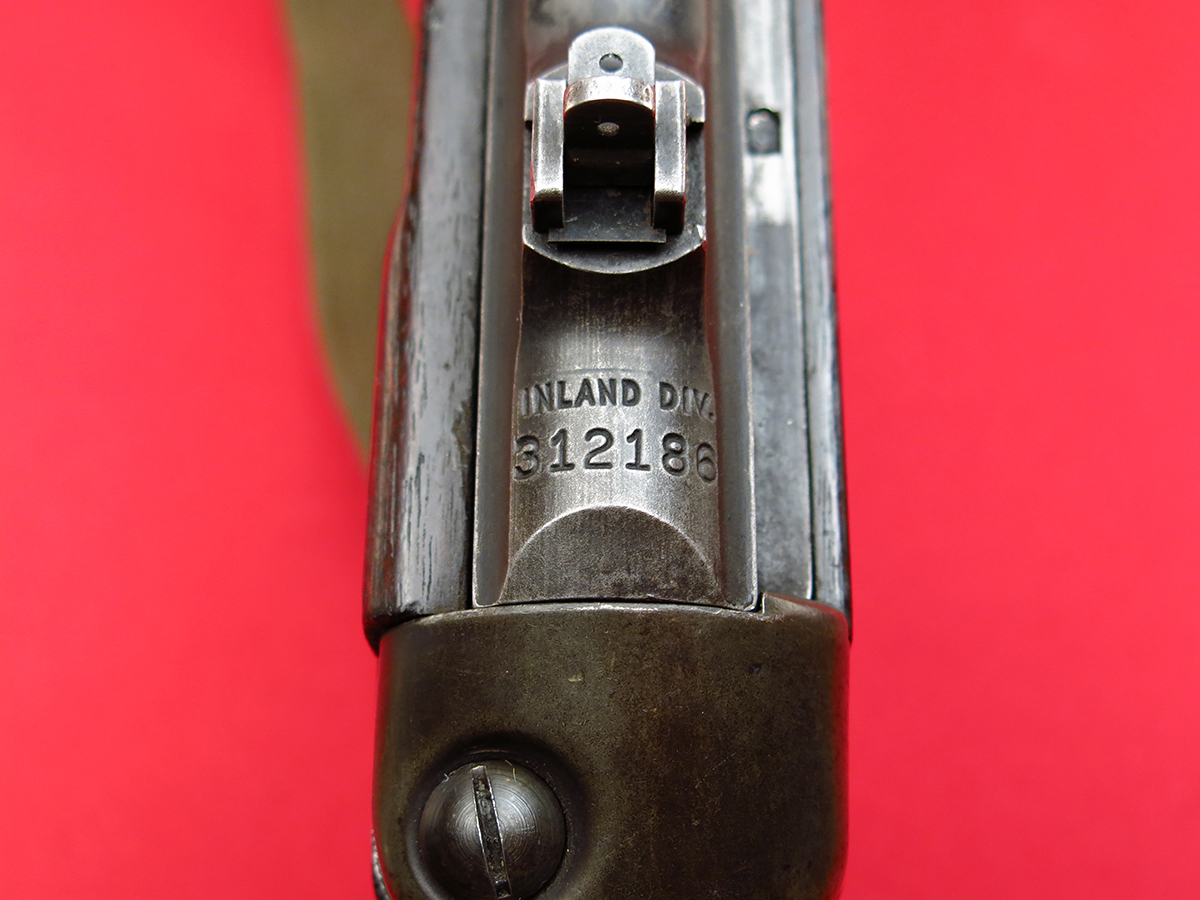 Inland M1A1 PARATROOPER CARBINE... HIGH WOOD STOCK, FLIP SIGHT... ORIGINAL FINISH, NON-IMPORT... MFD 1943, C&R OK .30 Carbine - Picture 8