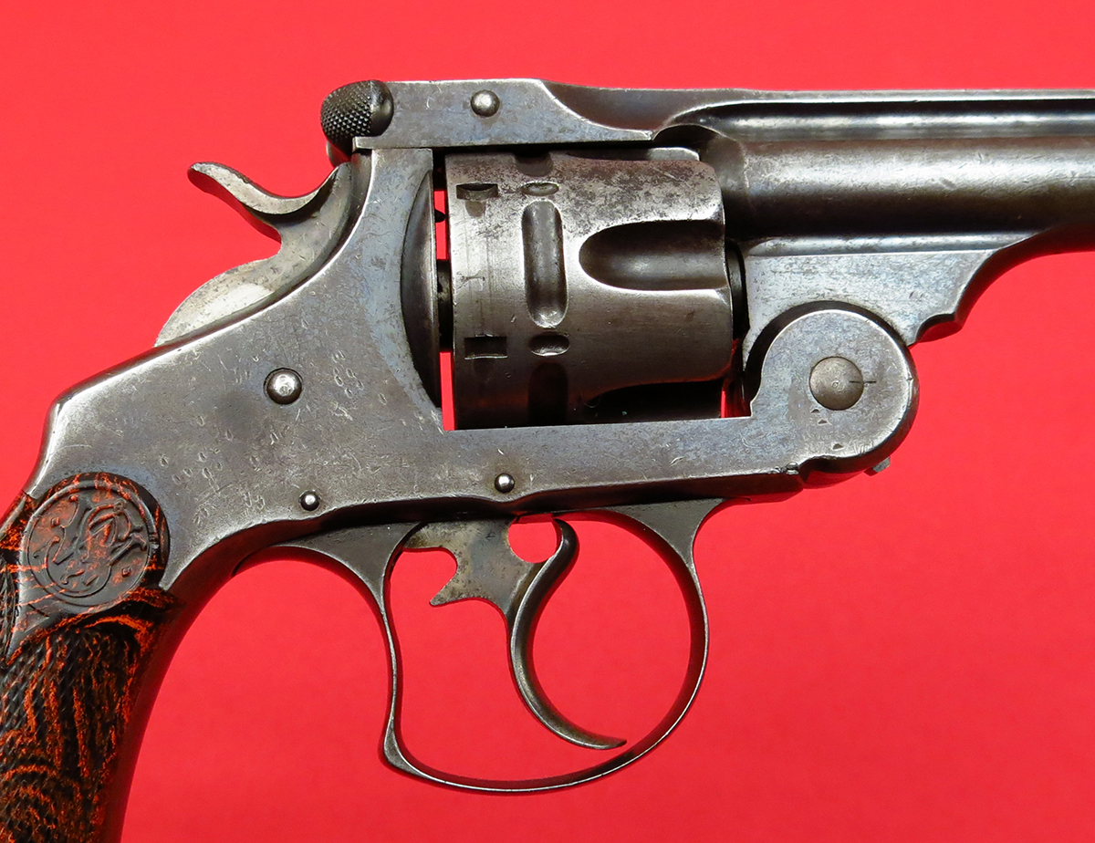 Smith & Wesson S&W .44 Double Action 1st Model Top Break Revolver, Cut  Barrel, MFD 1880's Antique