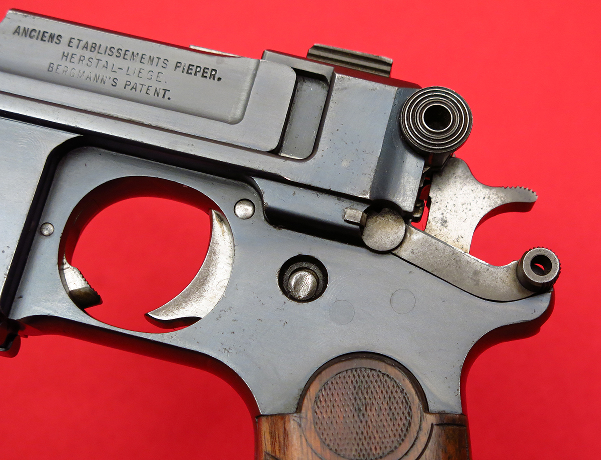 Bayard MODEL 1908 COMMERCIAL... W/ WWI GERMAN UNIT MARKINGS... MATCHING, ALL ORIGINAL W/ HOLSTER... C&R OK 9mm Largo - Picture 7