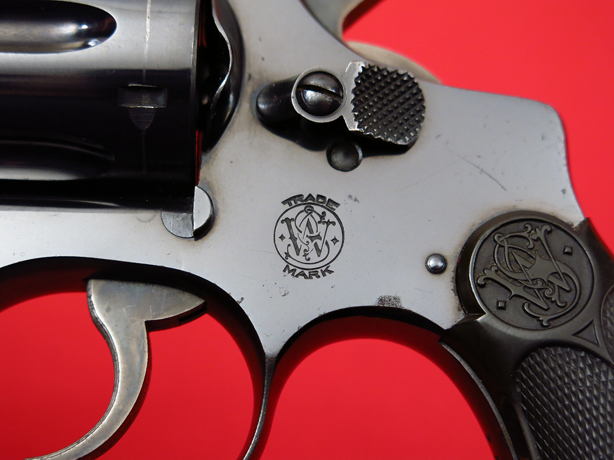 Smith & Wesson SCARCE PRE-WAR .22/32 KIT GUN...5-SCREW, I-FRAME, ORIGINAL FINISH... MFD CIRCA 1940, C&R OK... NO RESERVE .22 LR - Picture 6
