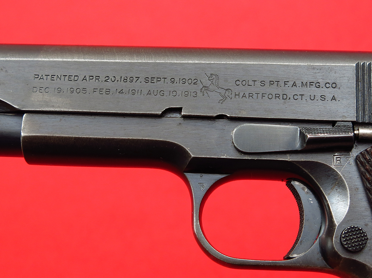 Colt 1911a1 Us Army 45 Autors Inspected W Matching Slide And Original Brushed Blue 0749