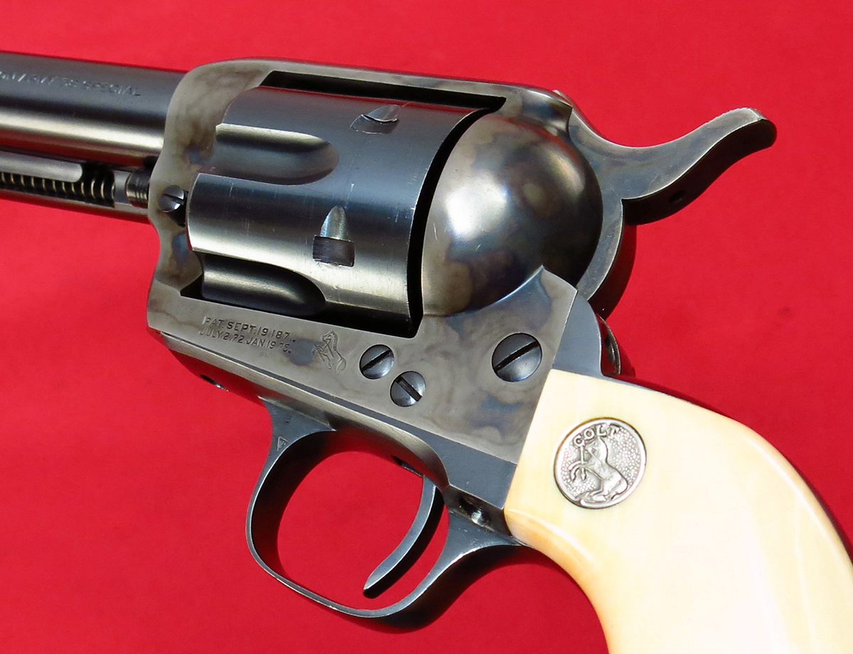 Colt PRE-WAR SINGLE ACTION ARMY SAA .38 SPECIAL, FACTORY STEER HEAD IVORY GRIPS & LETTER... MFD 1930, C&R OK - Picture 4