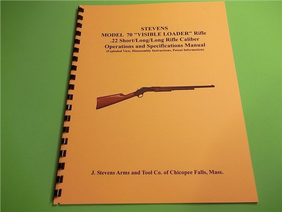 J. Stevens Arms Co. Model 70 Visable Loader 22 Pump Rifle