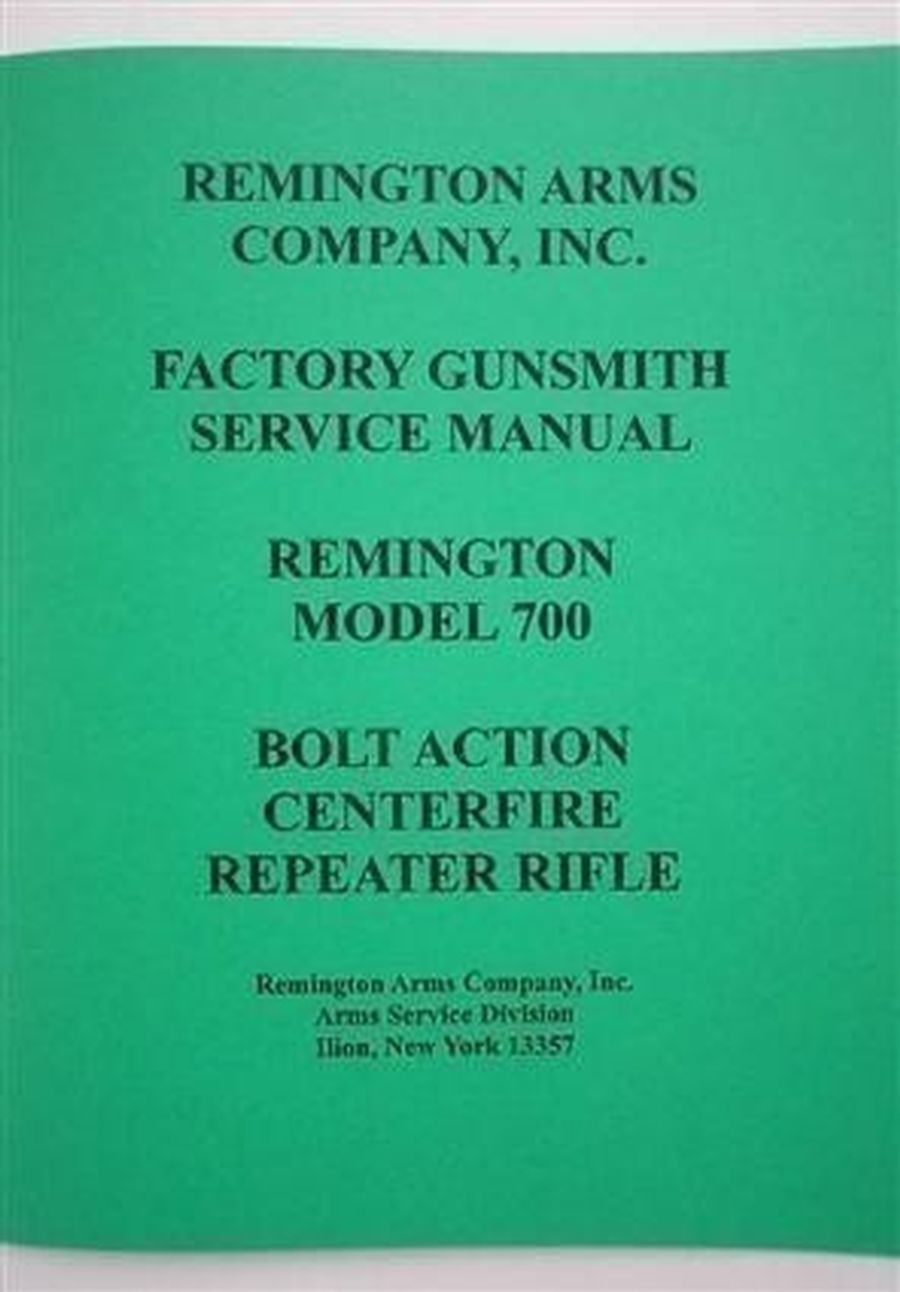 DETAILED GUNSMITH MANUAL REMINGTON MODEL 700 (158) 17195225
