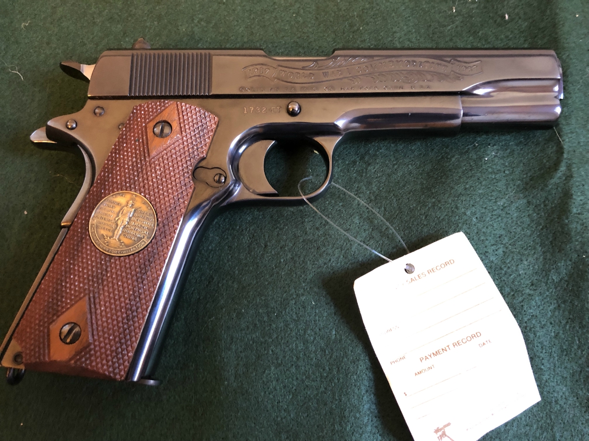 Colt Pt. Fa. Mfg. Co. 1967 Wwi Series Chateau Theirry Commemorative